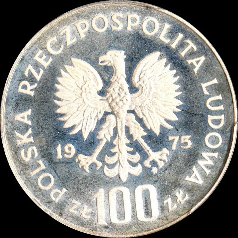 1975年 ポーランド 100ズロチ パデレフスキ - メルカリ