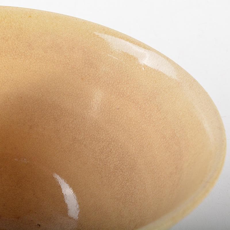 茶道具　京焼　野々村仁清造　鶴図　茶碗　表千家十三代即中斎極箱　D　R6792