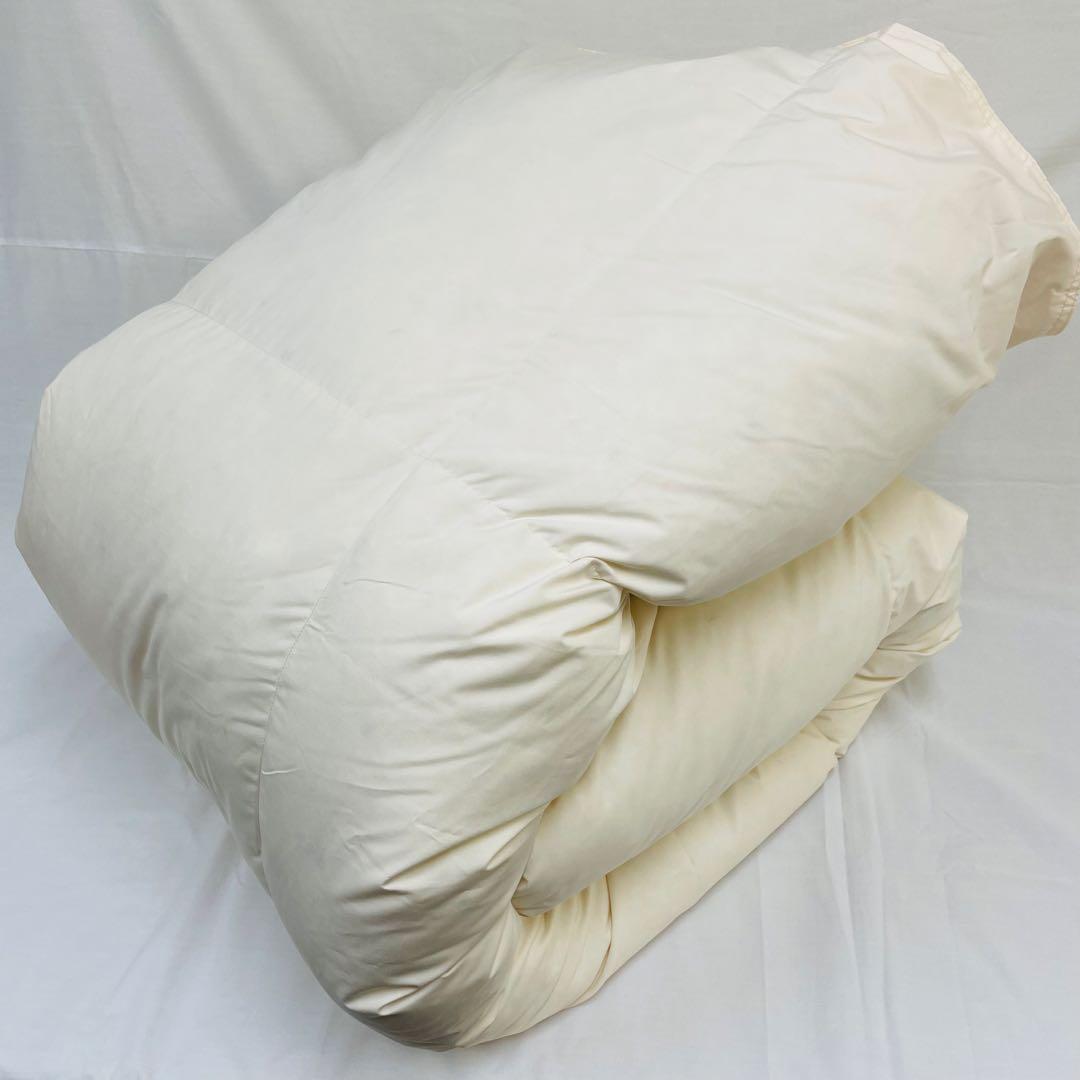 羽毛布団 シングル 抗菌防臭羽毛 きなり 150×210cm 日本製