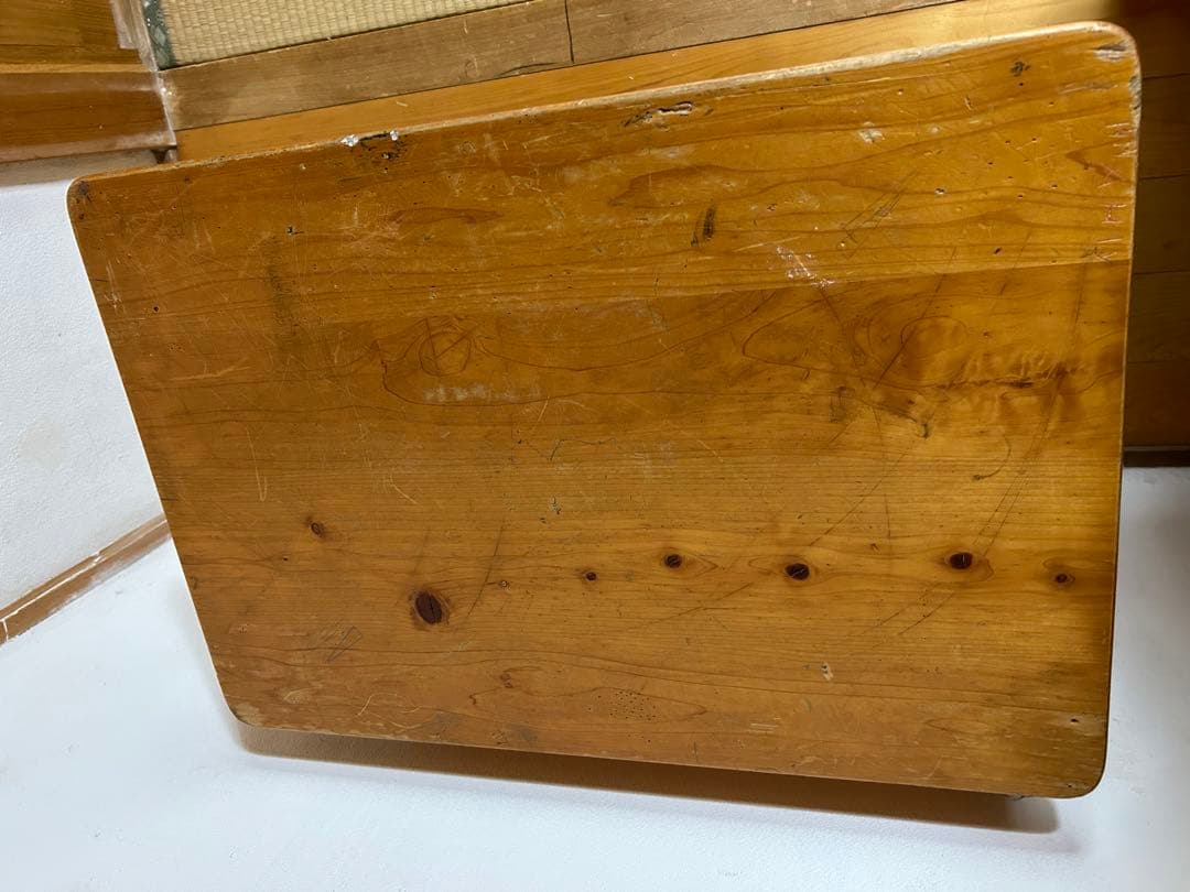 昭和　ウッドデスク　机　レトロ　家具　学習机