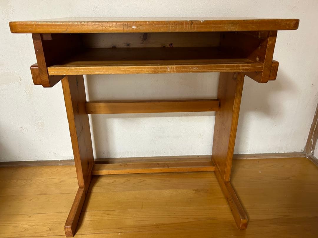 昭和　ウッドデスク　机　レトロ　家具　学習机