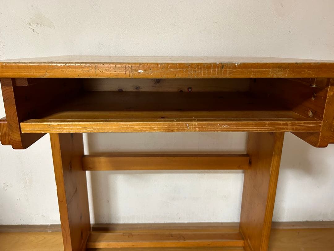 昭和　ウッドデスク　机　レトロ　家具　学習机