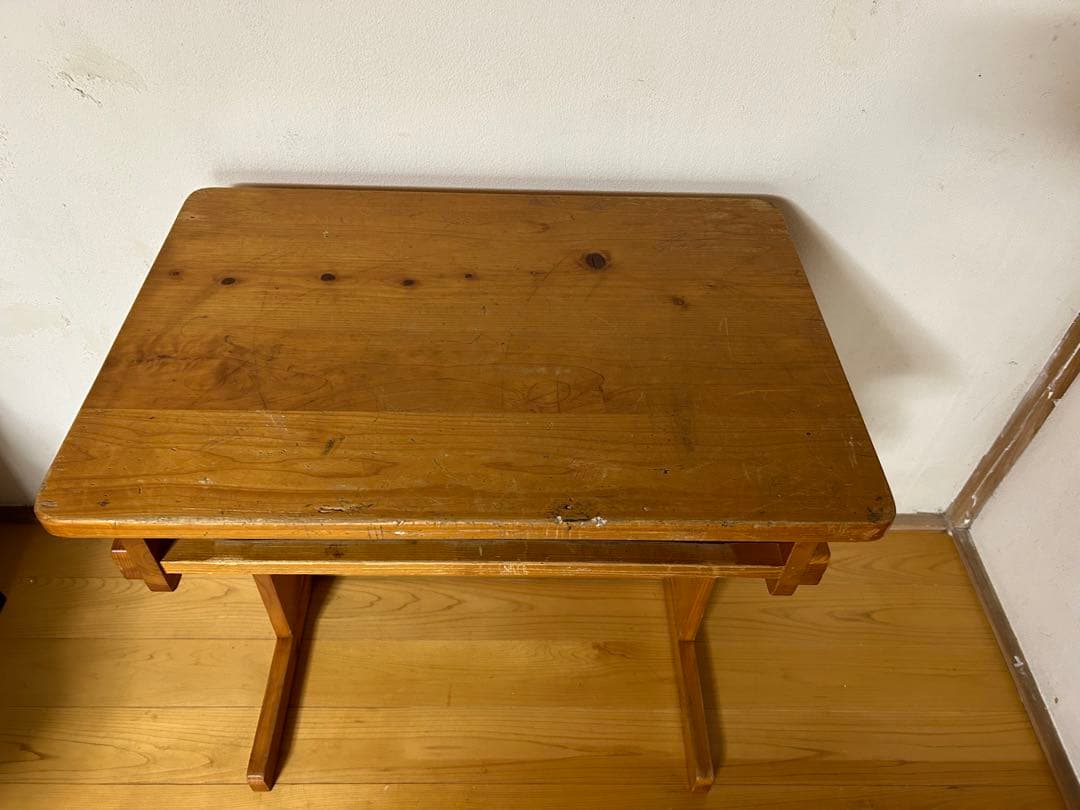 昭和　ウッドデスク　机　レトロ　家具　学習机