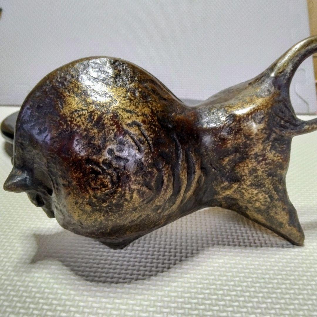 ☆ブロンズ像☆牛☆二口金一作