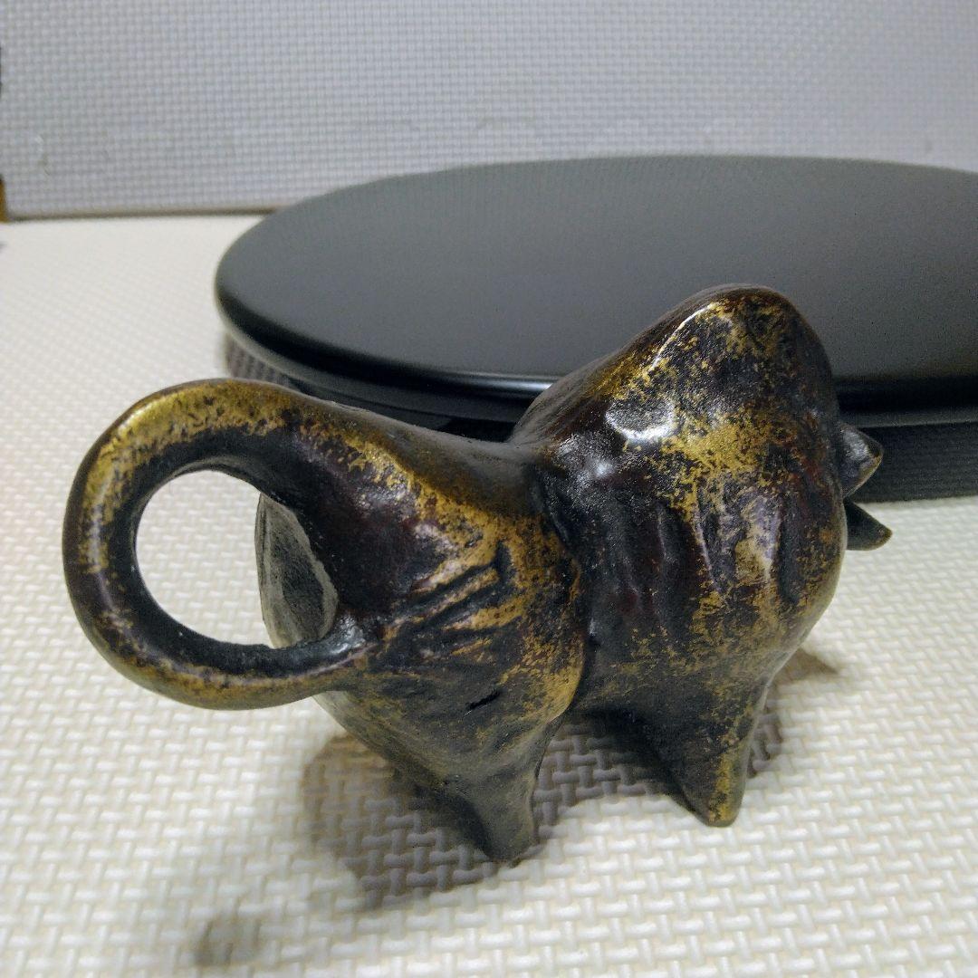 ☆ブロンズ像☆牛☆二口金一作