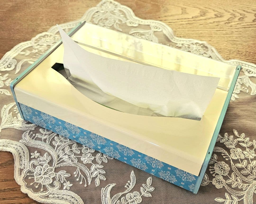 希少 昭和レトロ アンティーク POLA コットン ティッシュケース 新品