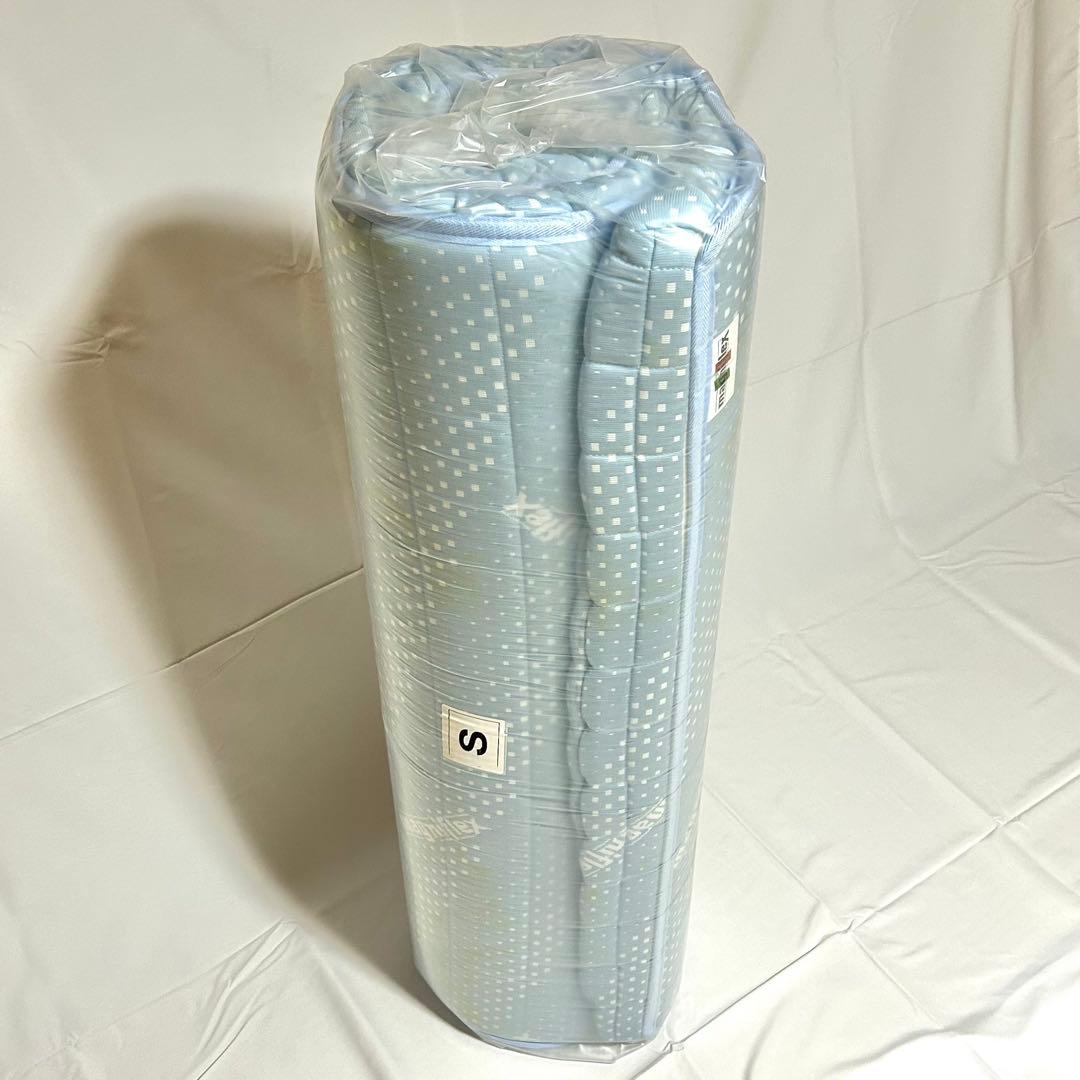 【訳あり未使用品】マットレス　シングル　マニフレックス　ふとん　ライトブルー