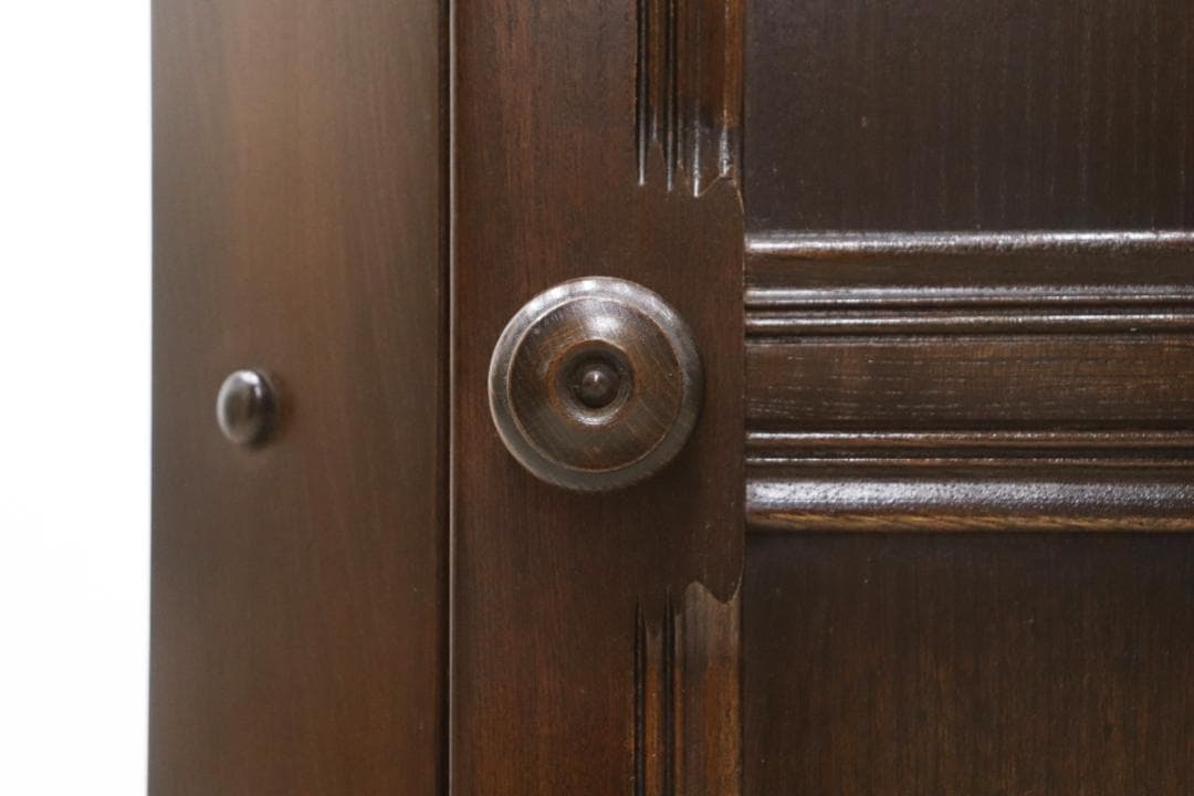 アーコール 英国 ヴィンテージ エルム材 クラシカル コーナーキャビネット