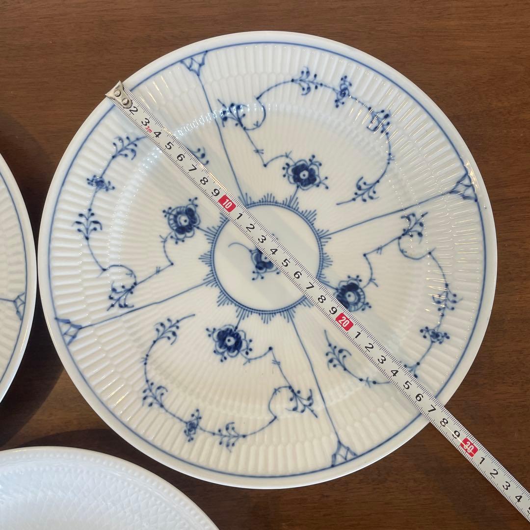 ロイヤルコペンハーゲン ブルーフルーテッド プレイン プレート 27cm