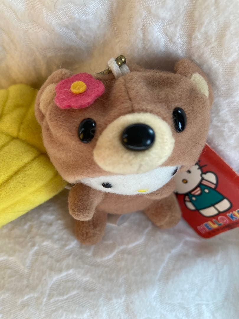 ♦ハローキティ ぬいぐるみ マスコット Sanrio 当時物 ハニーポット　希少
