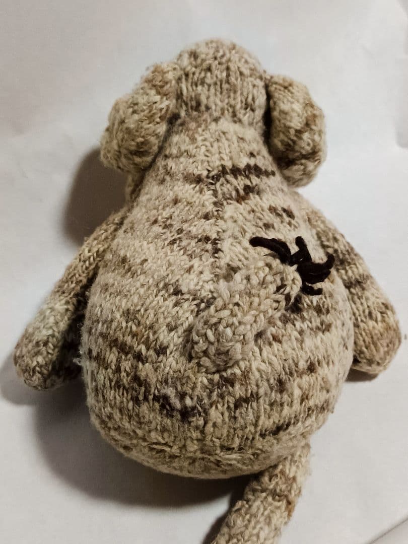 kenana knittrsウールのあみぐるみ猿と象さん