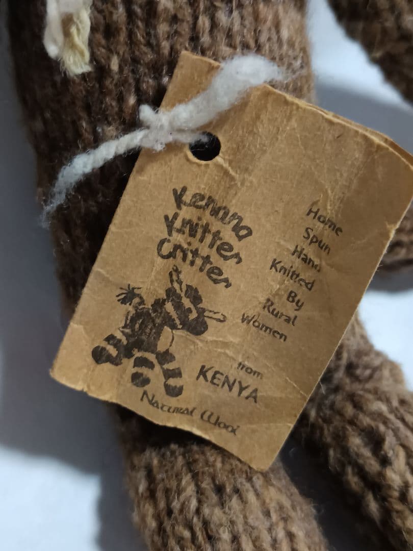 kenana knittrsウールのあみぐるみ猿と象さん