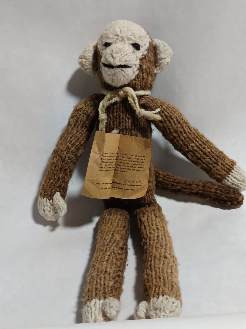 kenana knittrsウールのあみぐるみ猿と象さん