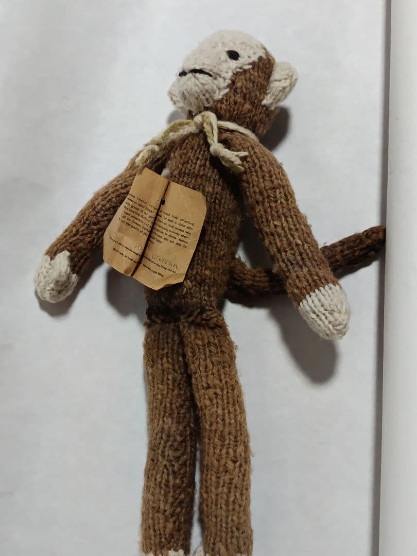 kenana knittrsウールのあみぐるみ猿と象さん
