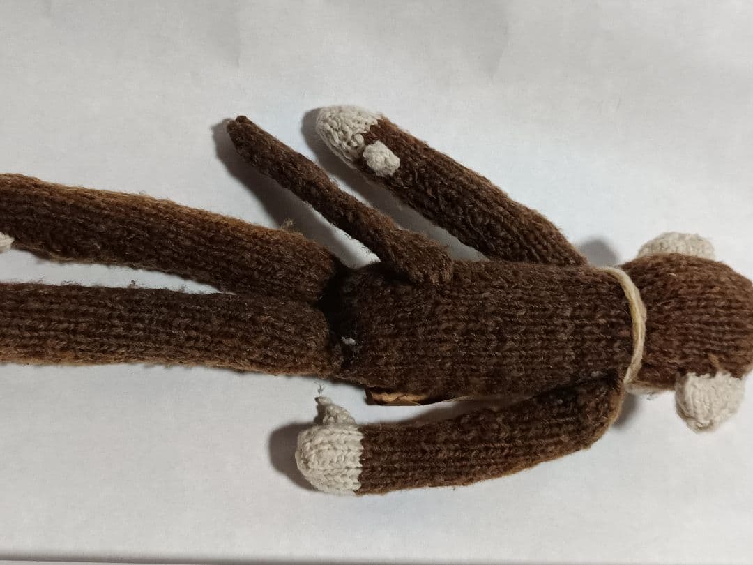 kenana knittrsウールのあみぐるみ猿と象さん