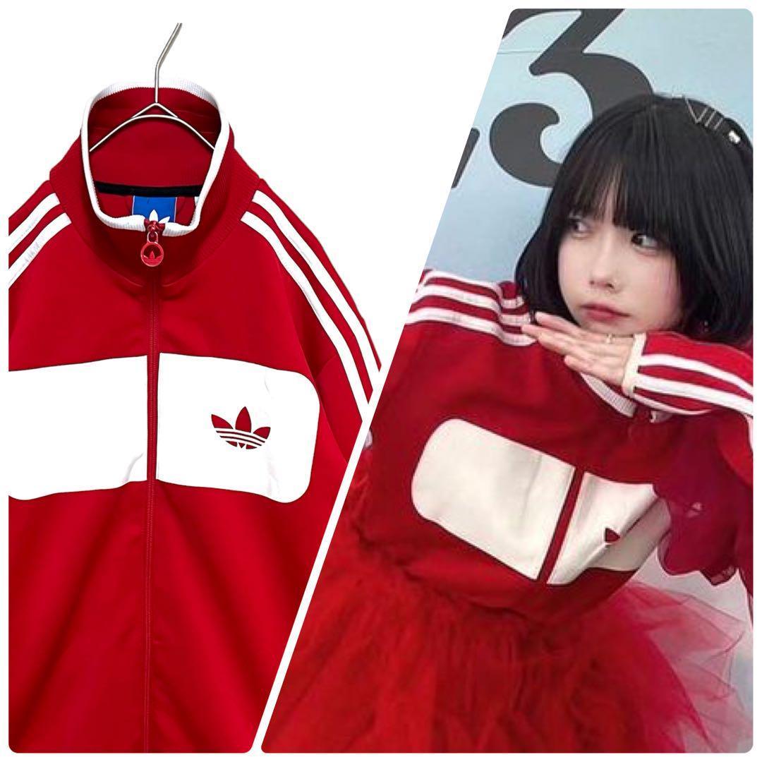 激レア】あのちゃん着用 adidas ジャージ トレフォイル 赤白 XL - メルカリ