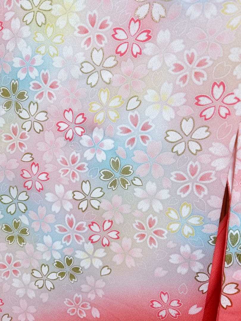 ピンク×水色♡七五三　7歳　女の子　フルセット　一式