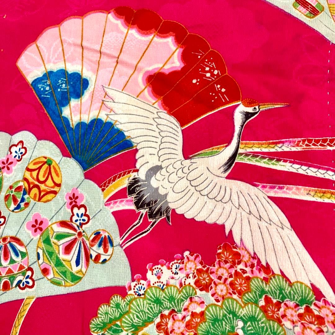 アンティーク7歳 女の子 子供着物 七五三 アンティーク着物 NO42