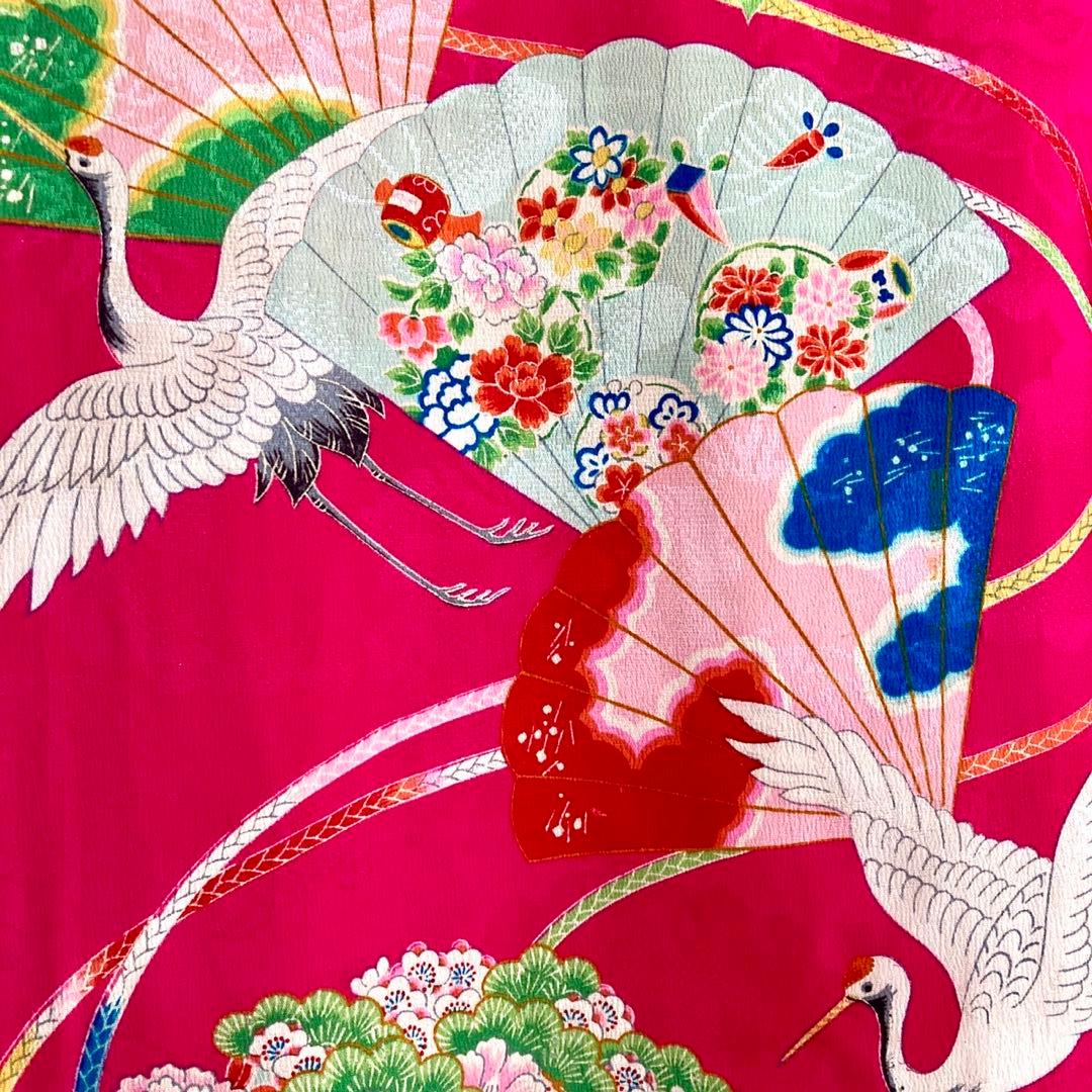 アンティーク7歳 女の子 子供着物 七五三 アンティーク着物 NO42