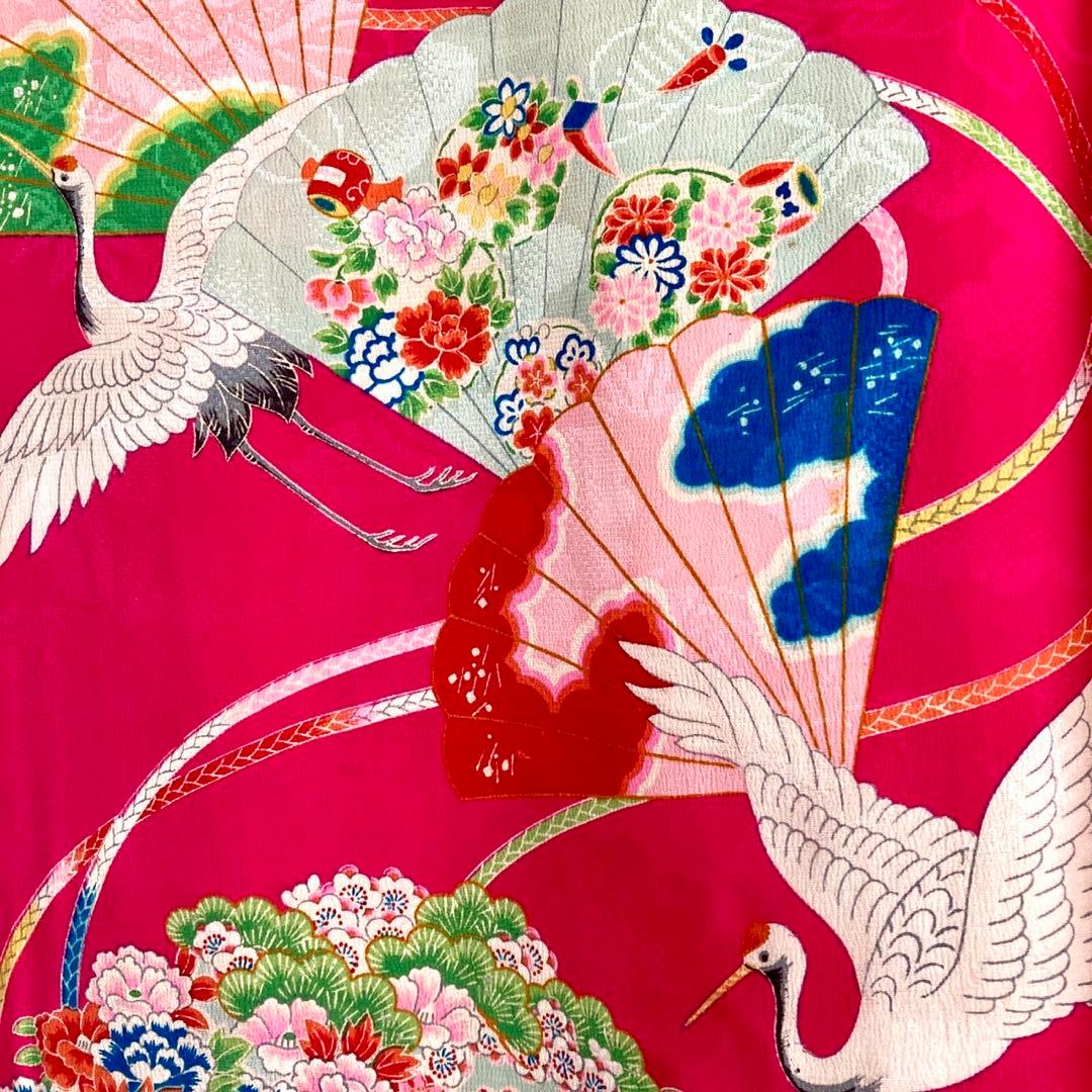 アンティーク7歳 女の子 子供着物 七五三 アンティーク着物 NO42