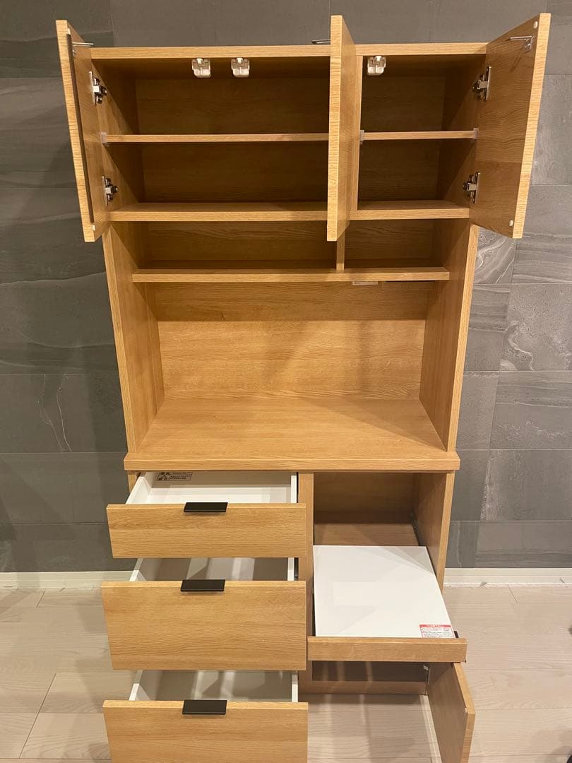 ［配送可能］ニトリ 食器棚 キッチンボード　幅87cm