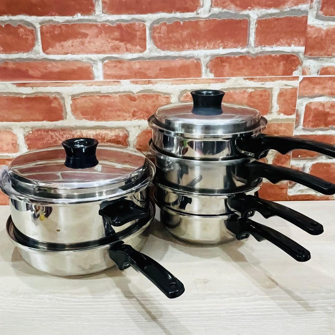 K3431【インコア】フライパン・鍋7点セット