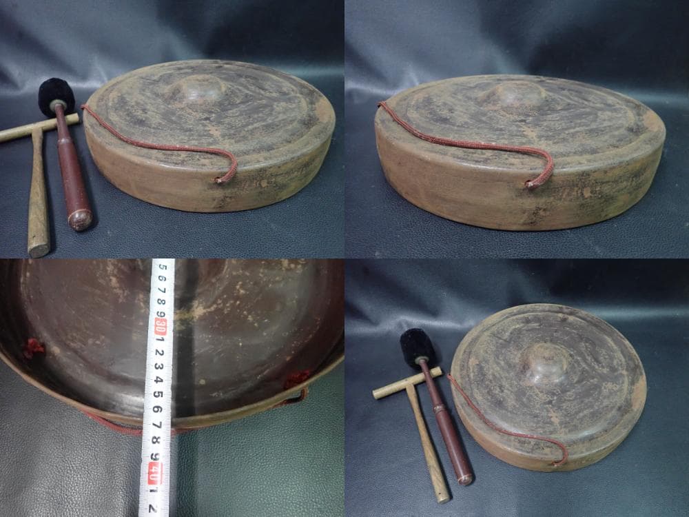 鐘　鉦　銅鑼　セット　和楽器　邦楽　お囃子　祭り　囃子方　日本舞踊　歌舞伎