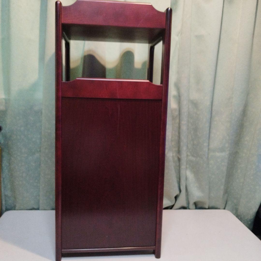 オールドカリモク　電話台　花台　　小物入れ　引き出し付　高級家具