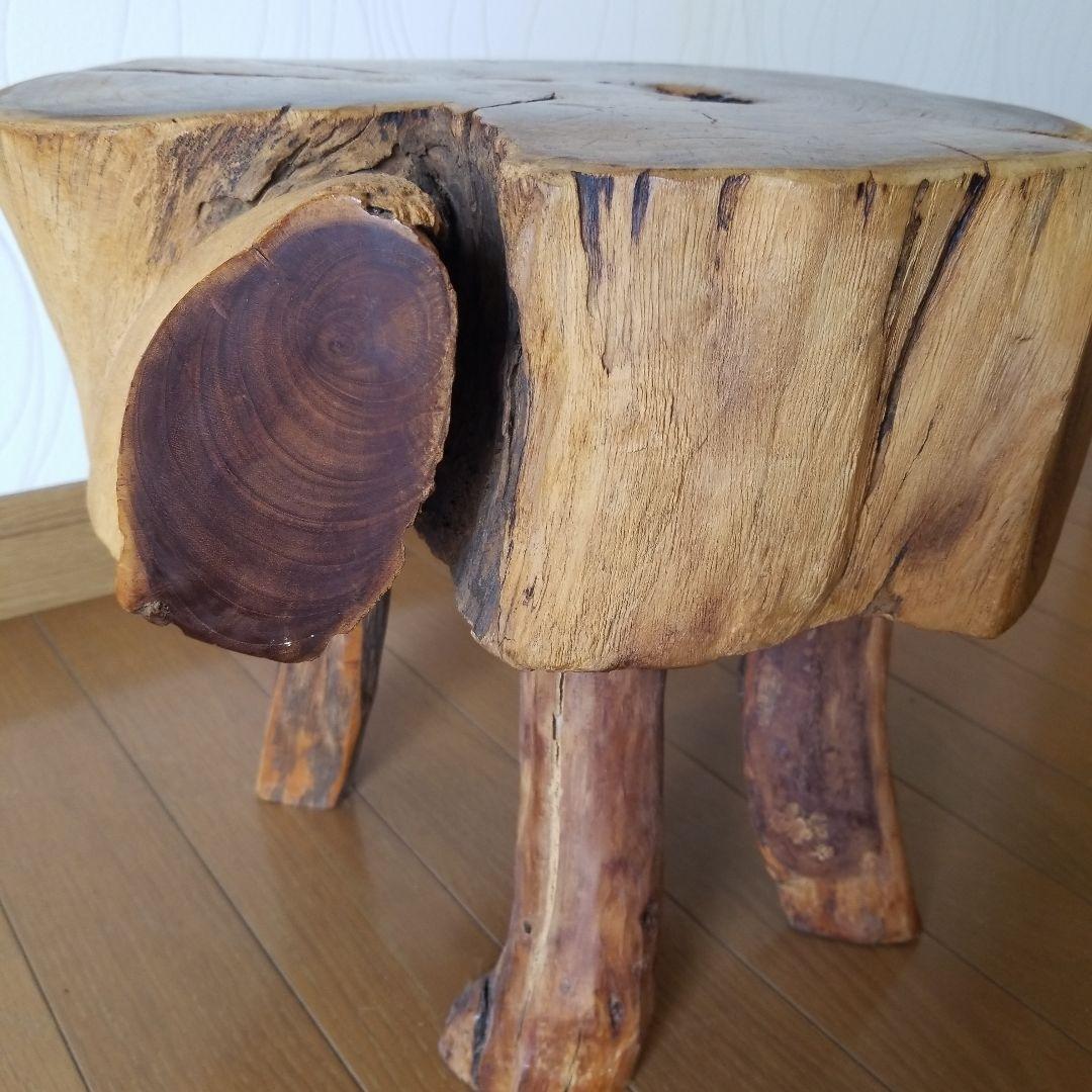 オブジェ　置物　置台　《レア》　桑の古木&山櫻　椅子　稀少！