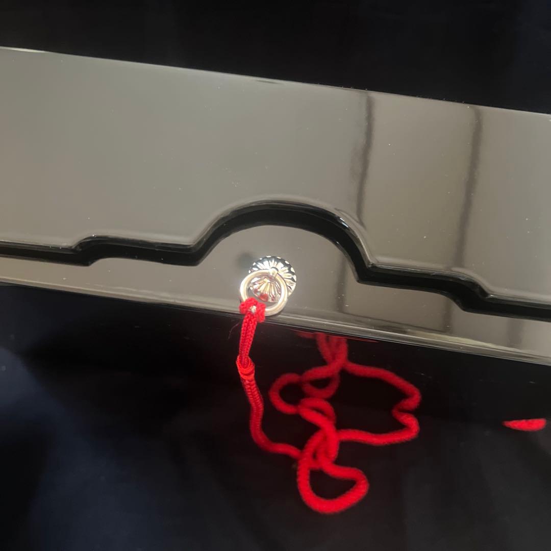 免状箱 本黒漆塗り 漆塗り 木製漆器 若柳家元 非売品 書箱 若柳流 日本