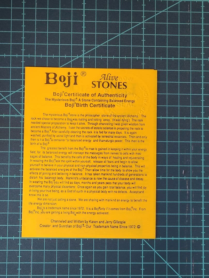 ボージーストーン②　Boji Alive STONS