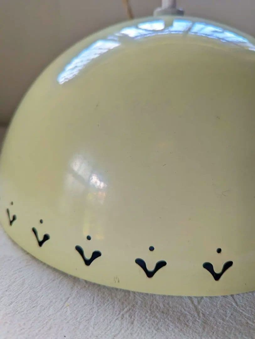 【北欧】【昭和レトロ】タマゴ色のレトロペンダントライト