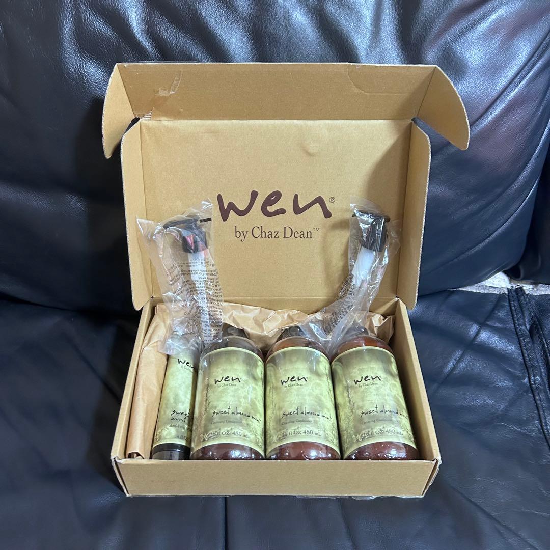 新品 ウェン クレンジング コンディショナー アーモンド 3本+クリーム1本