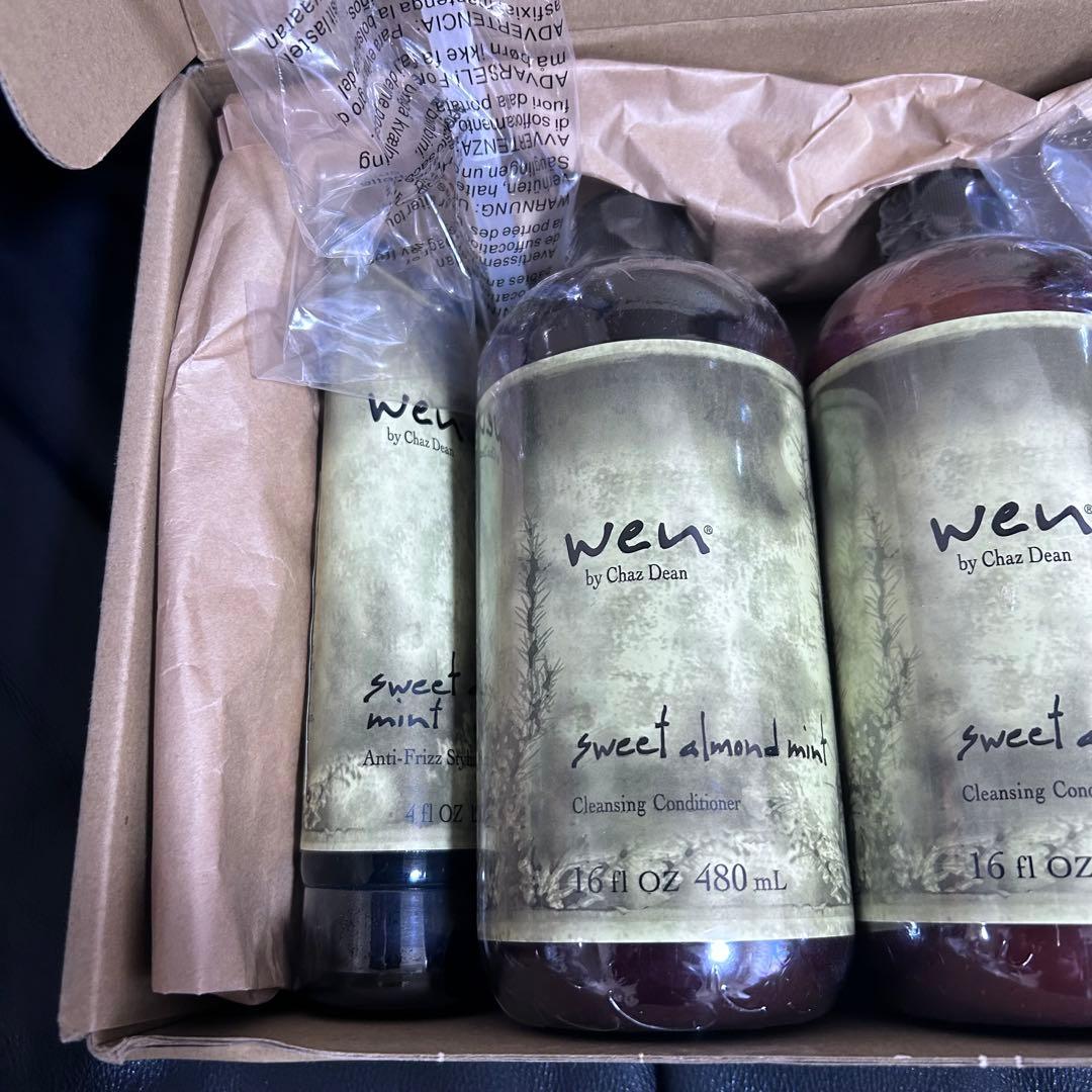 新品 ウェン クレンジング コンディショナー アーモンド 3本+クリーム1本