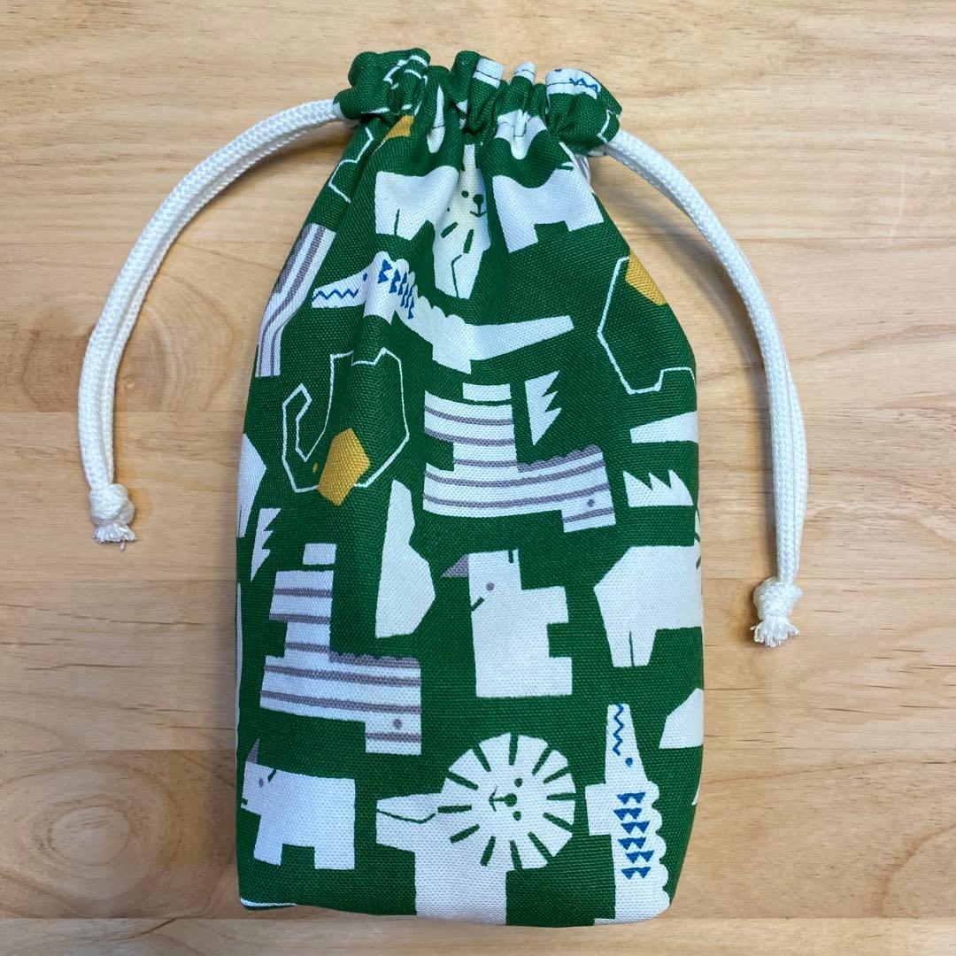 もりくま様　ギンガムチェック3点セット　コップ袋1枚