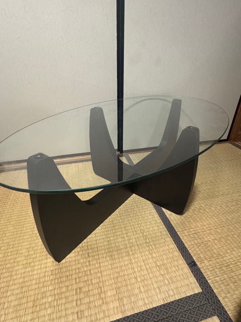 ガラステーブル 2way コーヒーテーブル ローテーブル