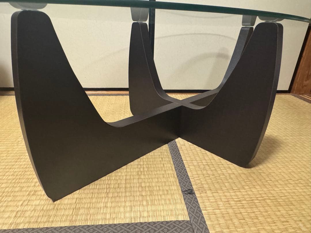 ガラステーブル 2way コーヒーテーブル ローテーブル