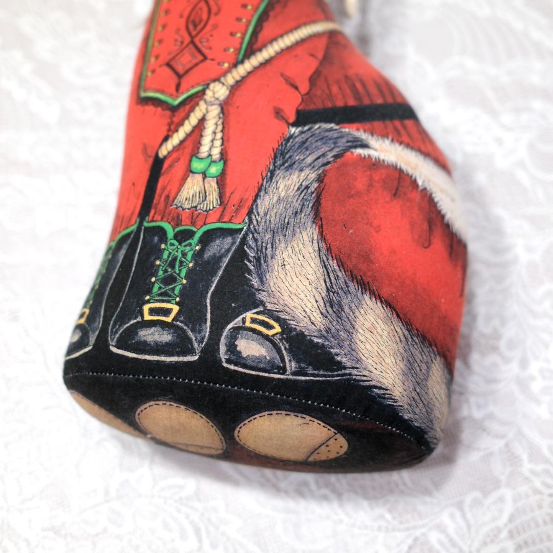 【未使用】アメリカ製 猫サンタクロース ドアストッパー