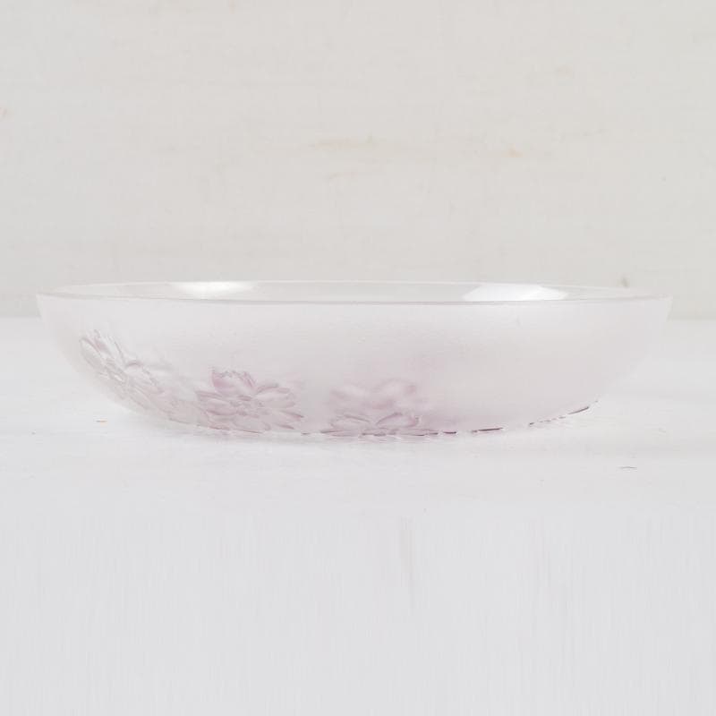 ガラス工芸 荒木良忠作 桜刻 皿 共布共箱 C 9100 - メルカリ