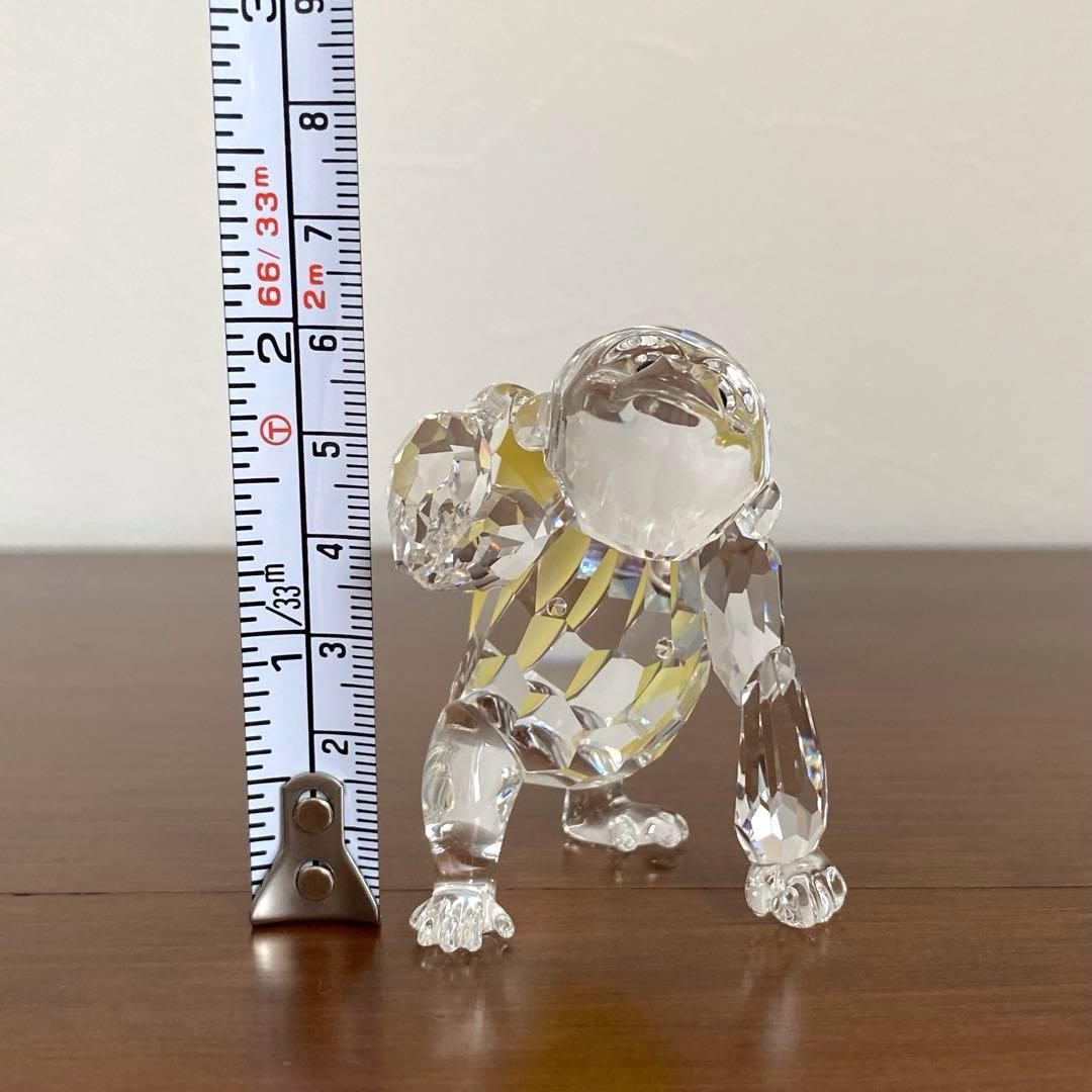SWAROVSKI スワロフスキー クリスタル わんぱくゴリラ ゴリラ 置物