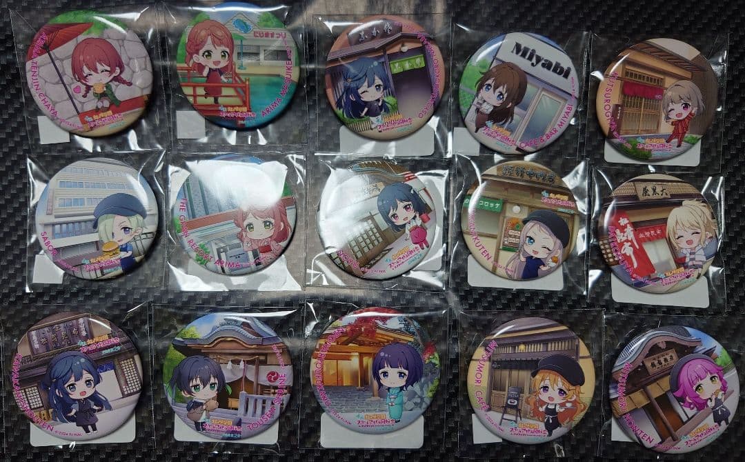 ラブライブ虹ヶ咲学園×有馬温泉 コラボ缶バッジセット - メルカリ
