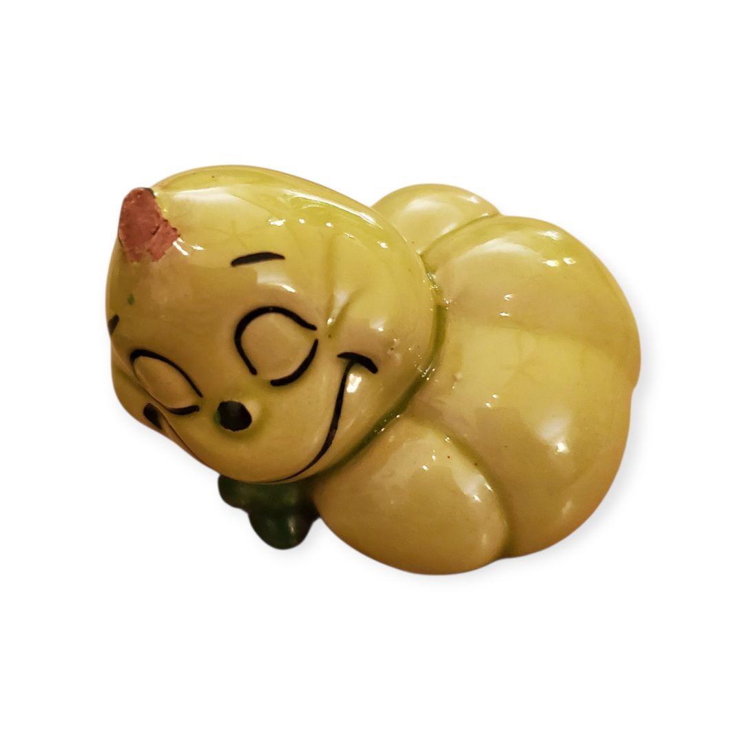 昭和レトロ 芋虫 陶器 置物 セット