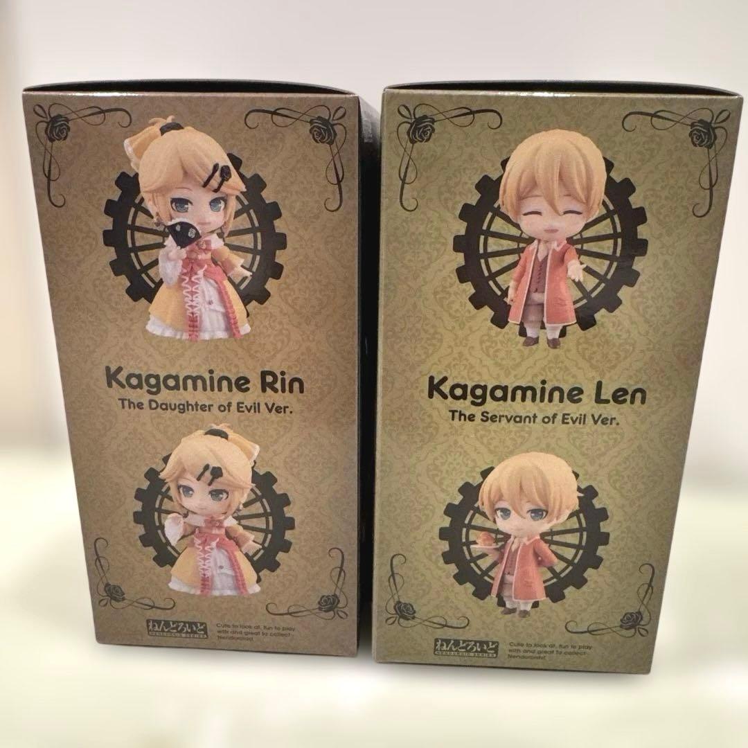 ねんどろいど 鏡音リン 悪ノ娘Ver. 鏡音レン 悪ノ召使Ver. 2点