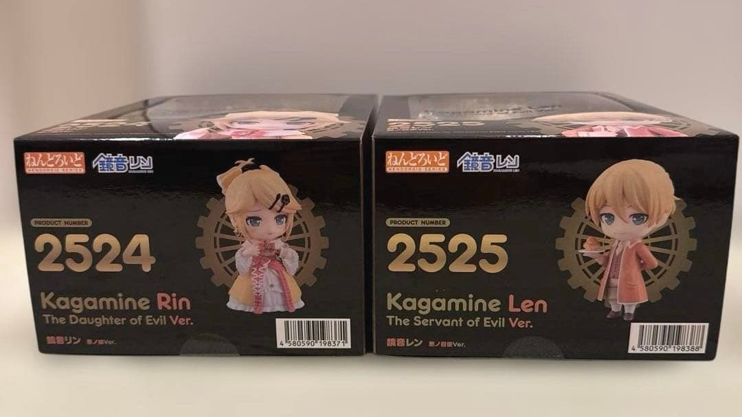 ねんどろいど 鏡音リン 悪ノ娘Ver. 鏡音レン 悪ノ召使Ver. 2点