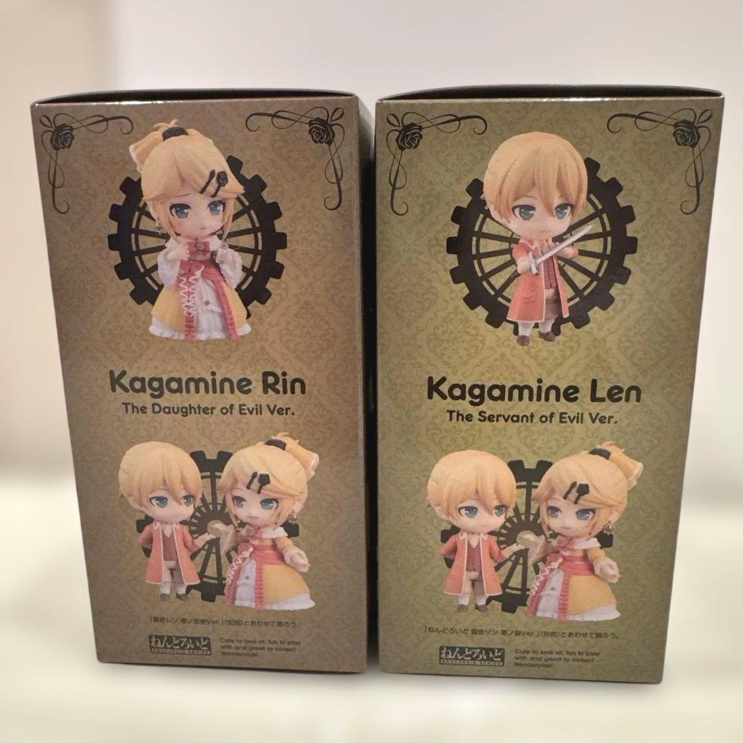 ねんどろいど 鏡音リン 悪ノ娘Ver. 鏡音レン 悪ノ召使Ver. 2点