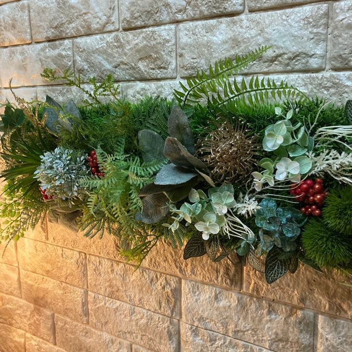 光触媒　人工観葉植物　ウォールグリーン　造花　インテリア60353