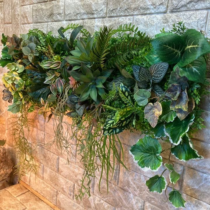 光触媒　人工観葉植物　ウォールグリーン　造花　インテリア60353
