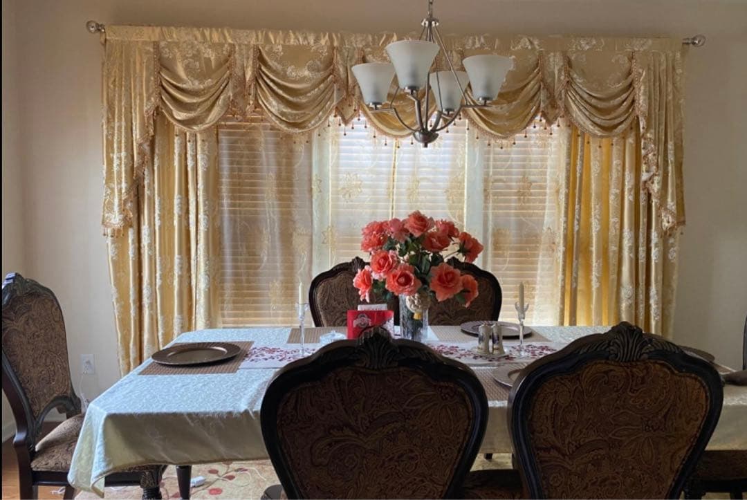 カーテン　バランス　スワッグ　高級　オーダー輸入品