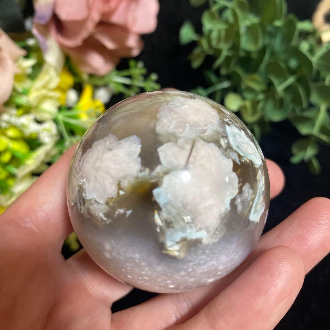 グリーン桜瑪瑙with夜桜 スフィア ②