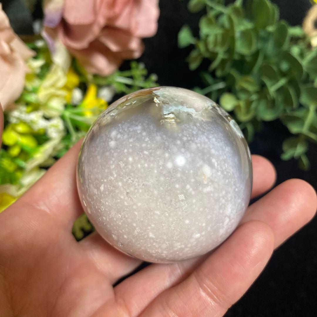 グリーン桜瑪瑙with夜桜 スフィア ②